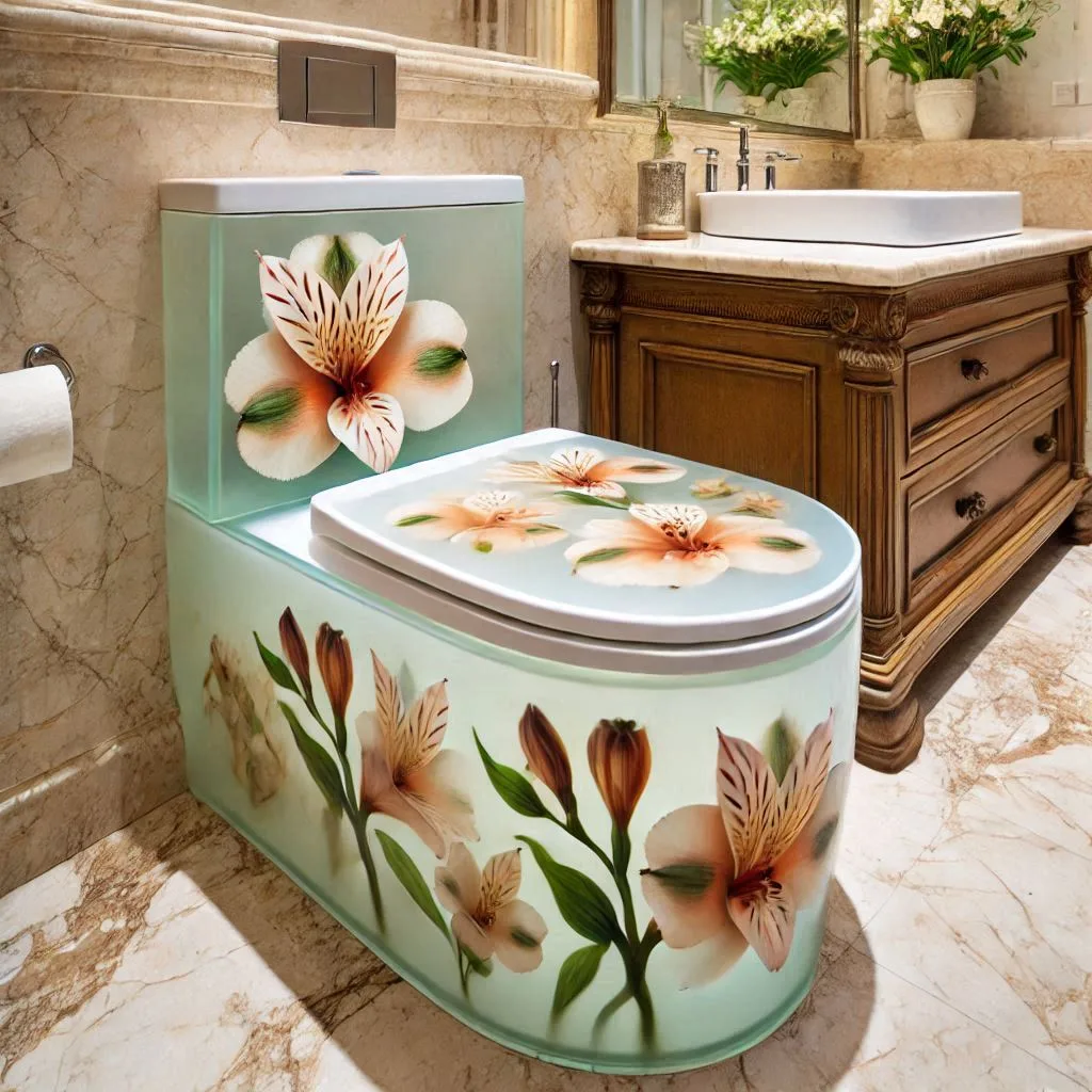 The Appeal of Flower-Themed Toilets