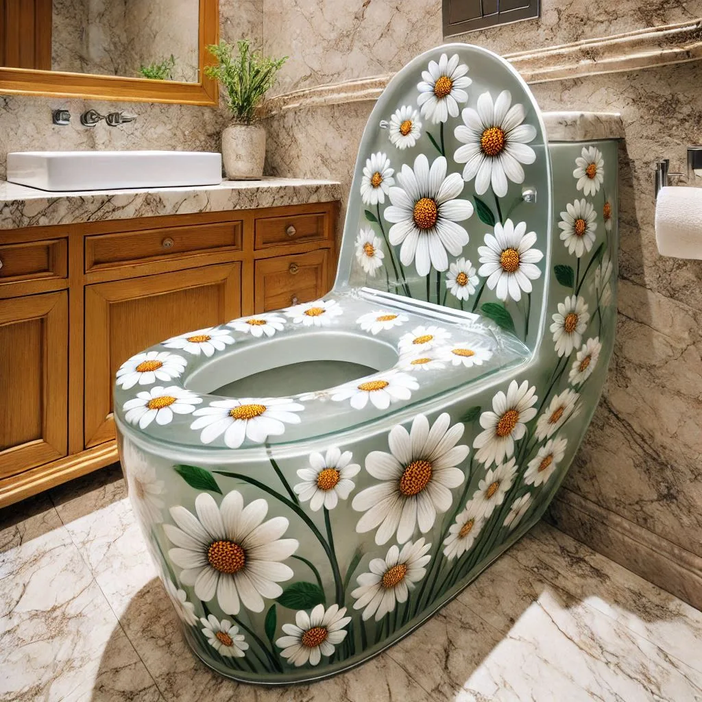 Where to Find Flower-Themed Toilets