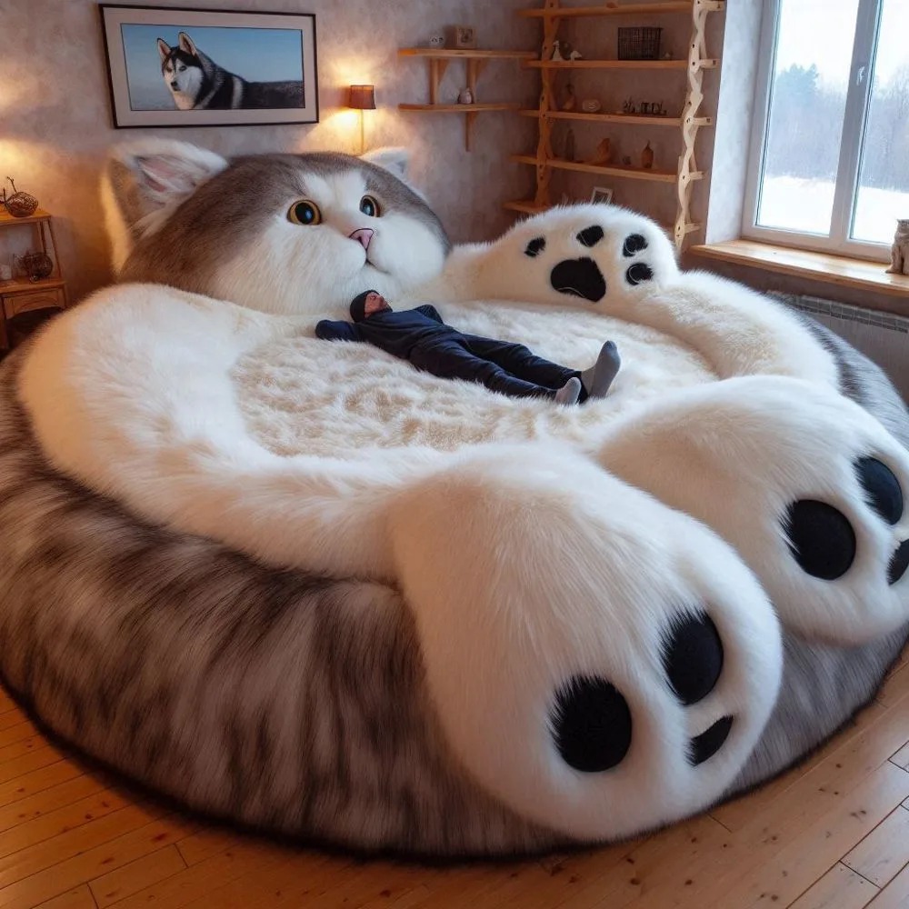 1. The Inspiration Behind Giant Fur Pet Beds for Humans