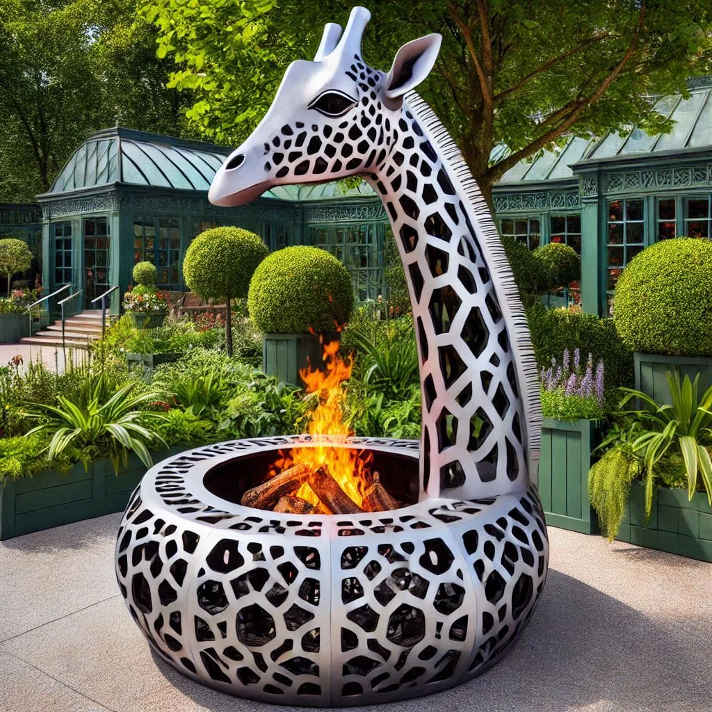 How to Incorporate a Giraffe Fire Pit into Your Design