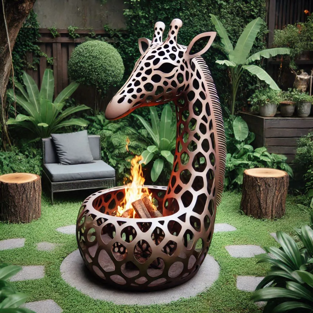 Why a Giraffe-Shaped Fire Pit?