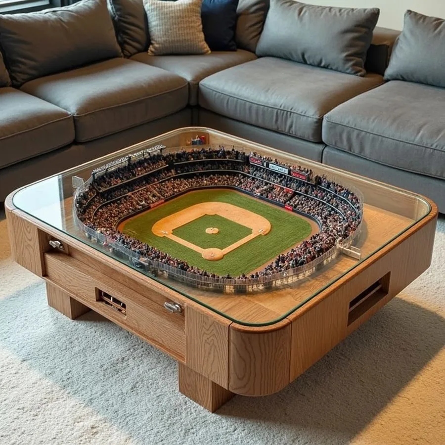 1. The Evolution of Stadium Coffee Tables