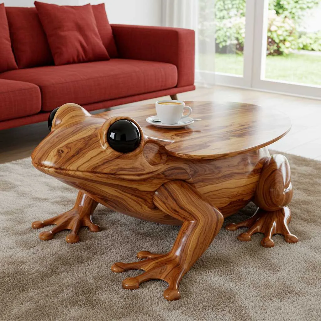 3. Where to Use a Wooden Frog Coffee Table?