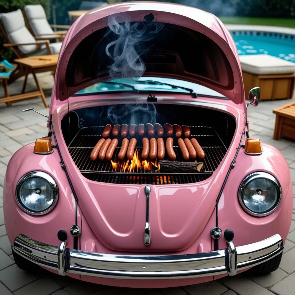 Volkswagen Beetle-Shaped BBQ Grill: The Ultimate Fusion of Classic Cars and Outdoor Cooking