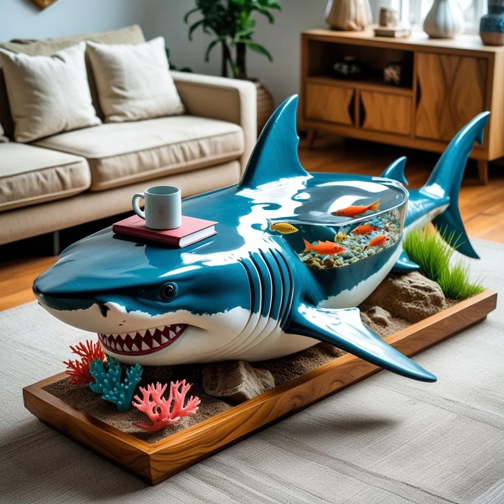 Where to Buy an Aquarium Shark Coffee Table
