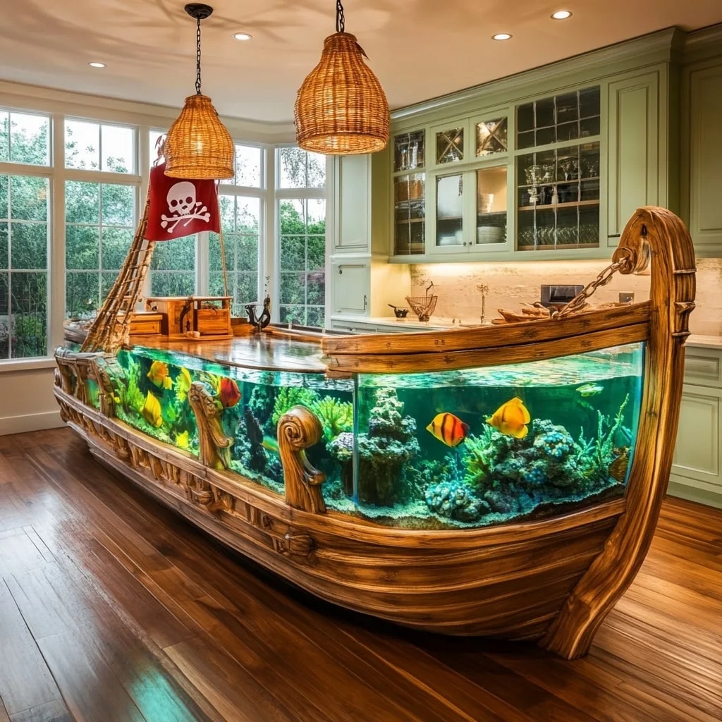 The Anatomy of a Pirate Ship Kitchen Island