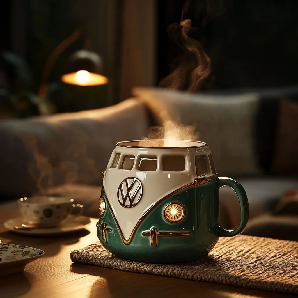 VW Bus Shaped Coffee Mug: A Nostalgic Blend of Style and Functionality