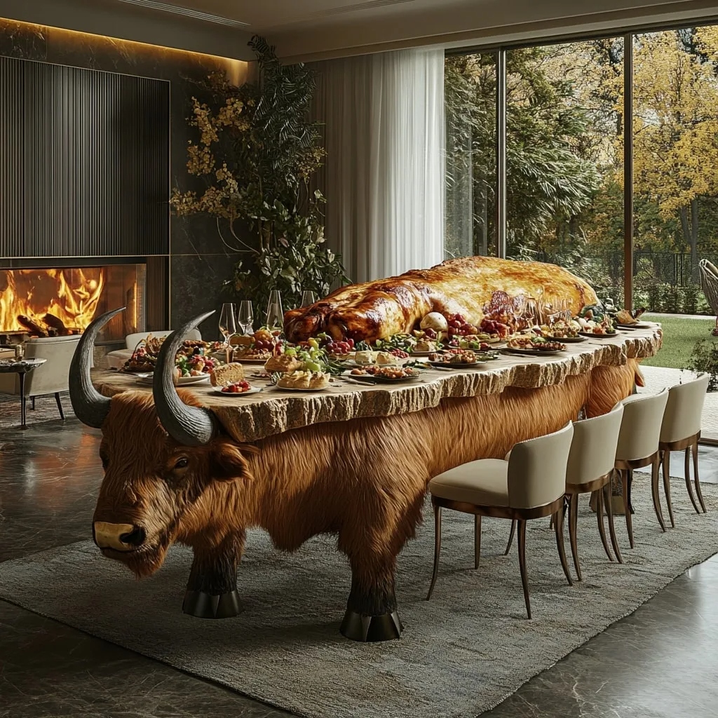 Crafting the Creature: Designing the Dream Animal Shaped Dining Table