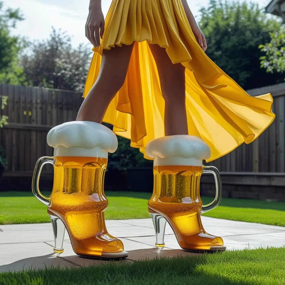 Why Beer Mug High Heels Are a Toast to Imagination