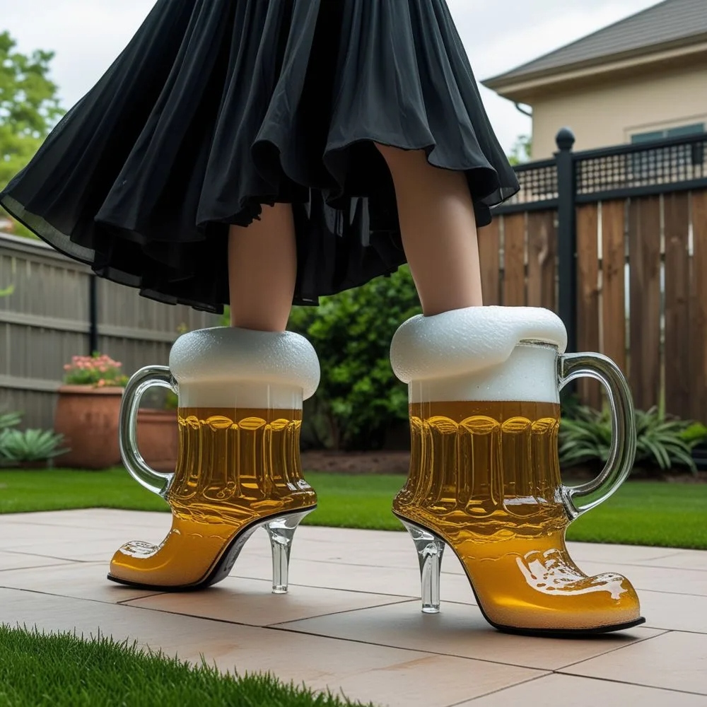 Why Beer Mug High Heels Are a Toast to Imagination