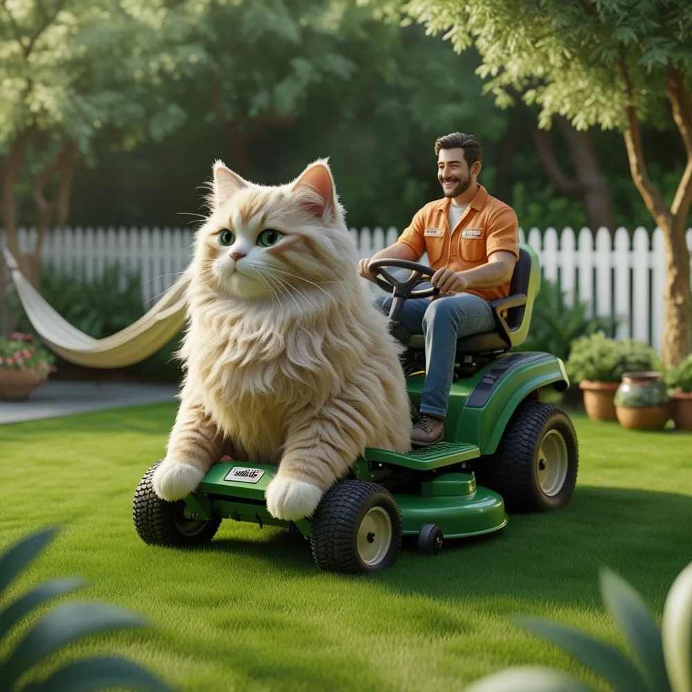 Beyond the Whiskers: What the Cat Lawn Mower Symbolizes