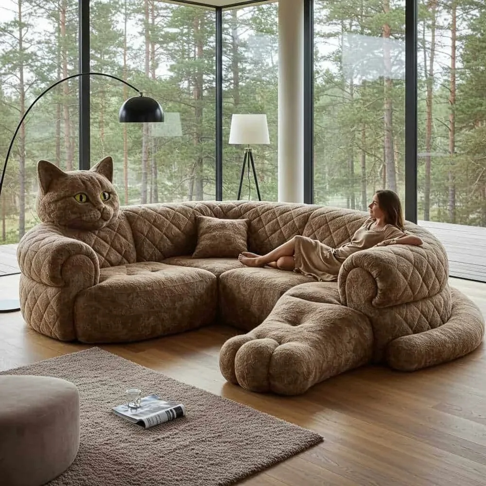 Why the Cat Shaped Sectional Sofa Is Pouncing into Popularity