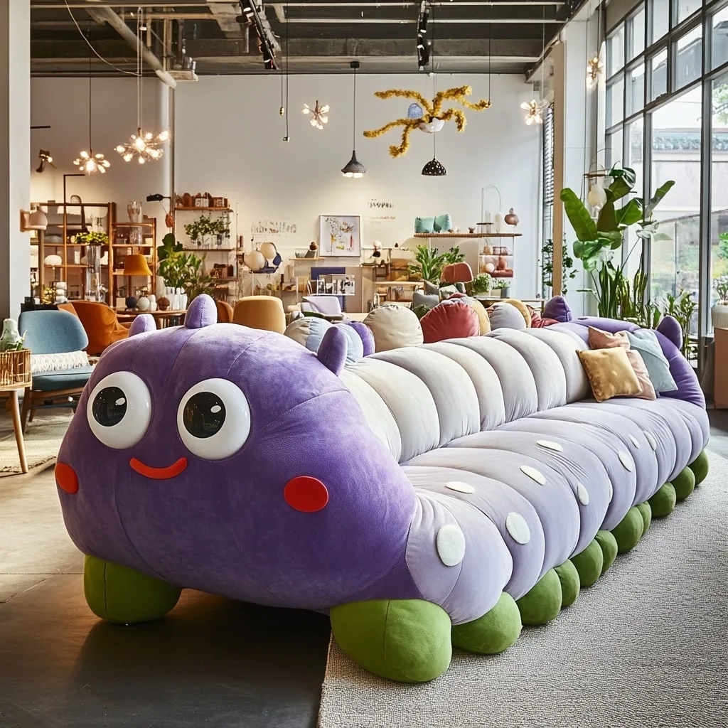 Crafting the Coziness: Designing the Dream Caterpillar Shaped Sofa