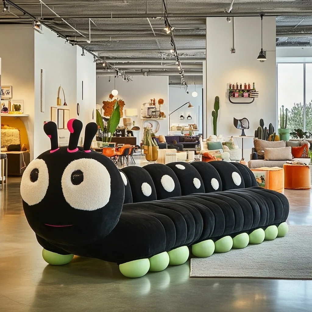 Why the Caterpillar Shaped Sofa Is Crawling into Our Hearts