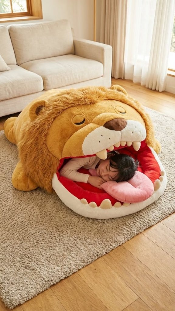 Into the Belly of the Beast: Embracing the Animal Mouth Sleeping Bag Trend
