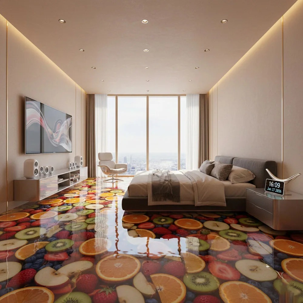 Sweet Steps: Preserving Summer Forever with an Epoxy Fruit Floor