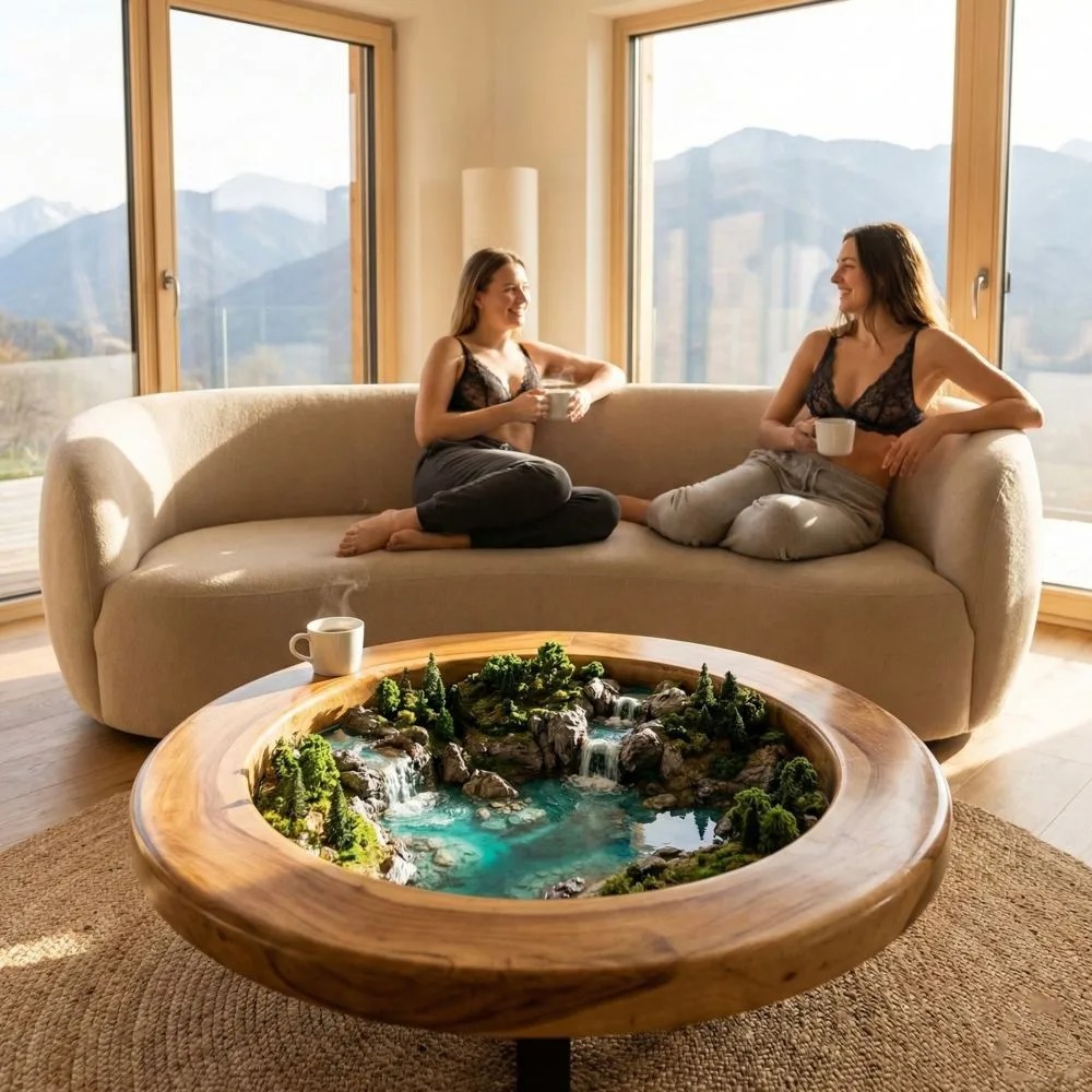 Cascading Luxury: Why the Waterfall Coffee Table is the Ultimate Flow State for Your Living Room