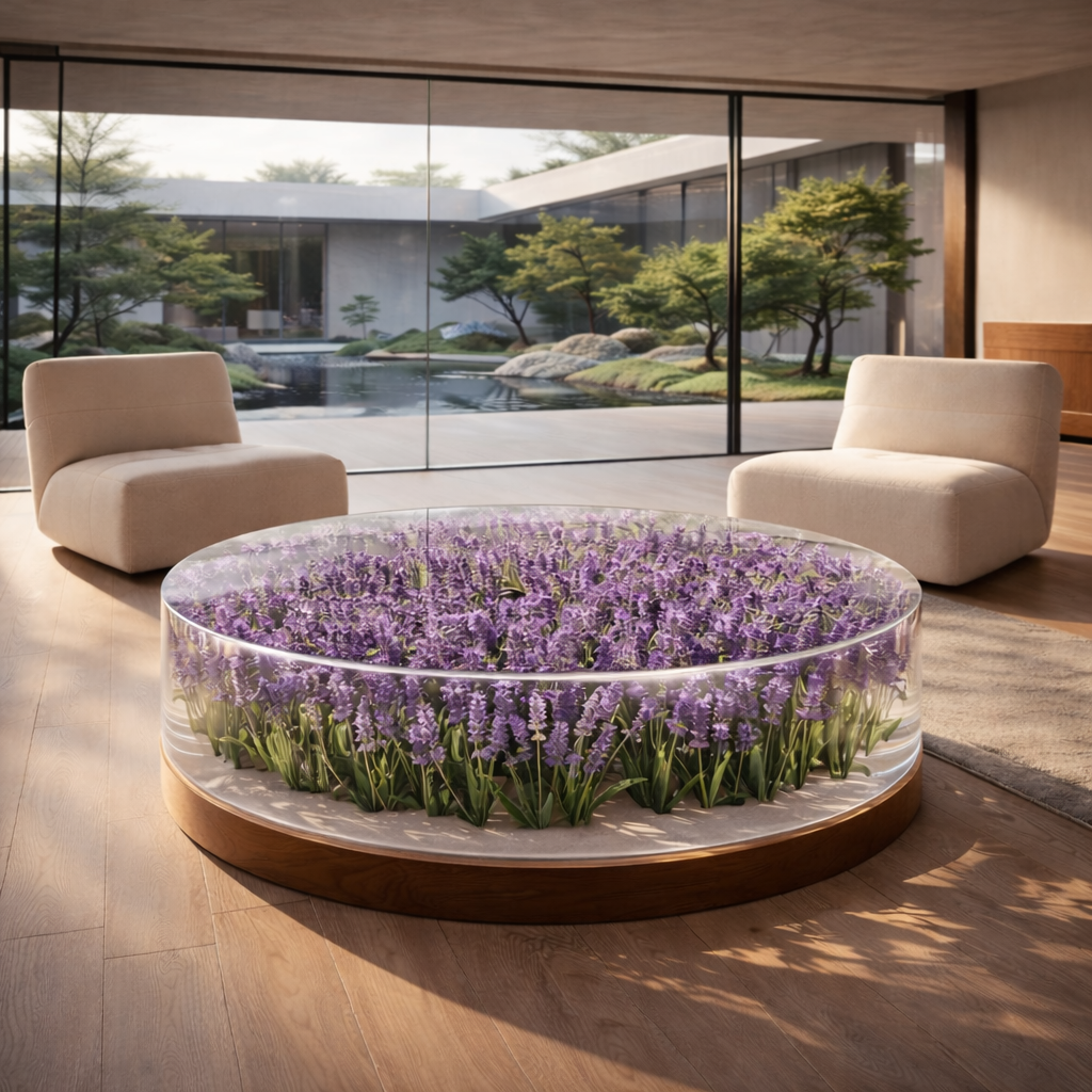 The Artistry Behind Epoxy Flower Coffee Tables