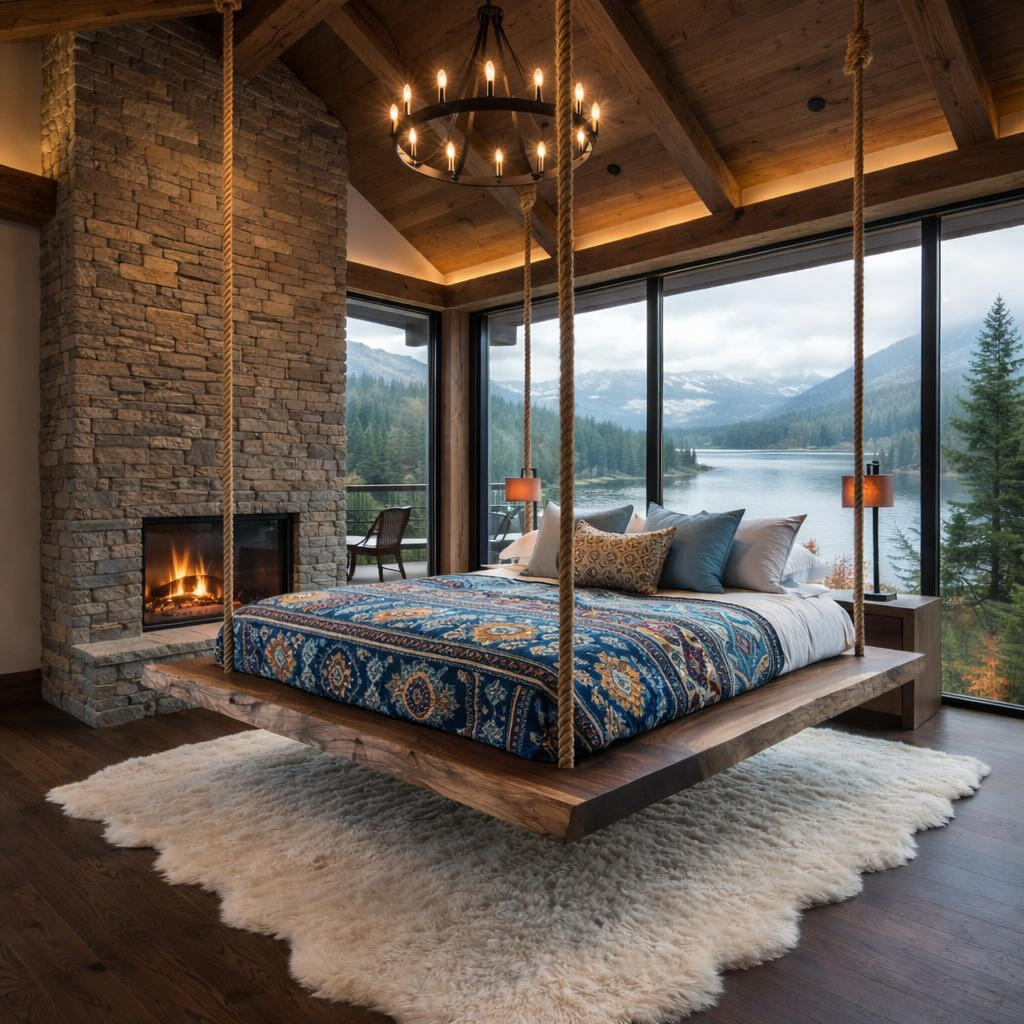 Designing Your Room Around a Hanging Slab