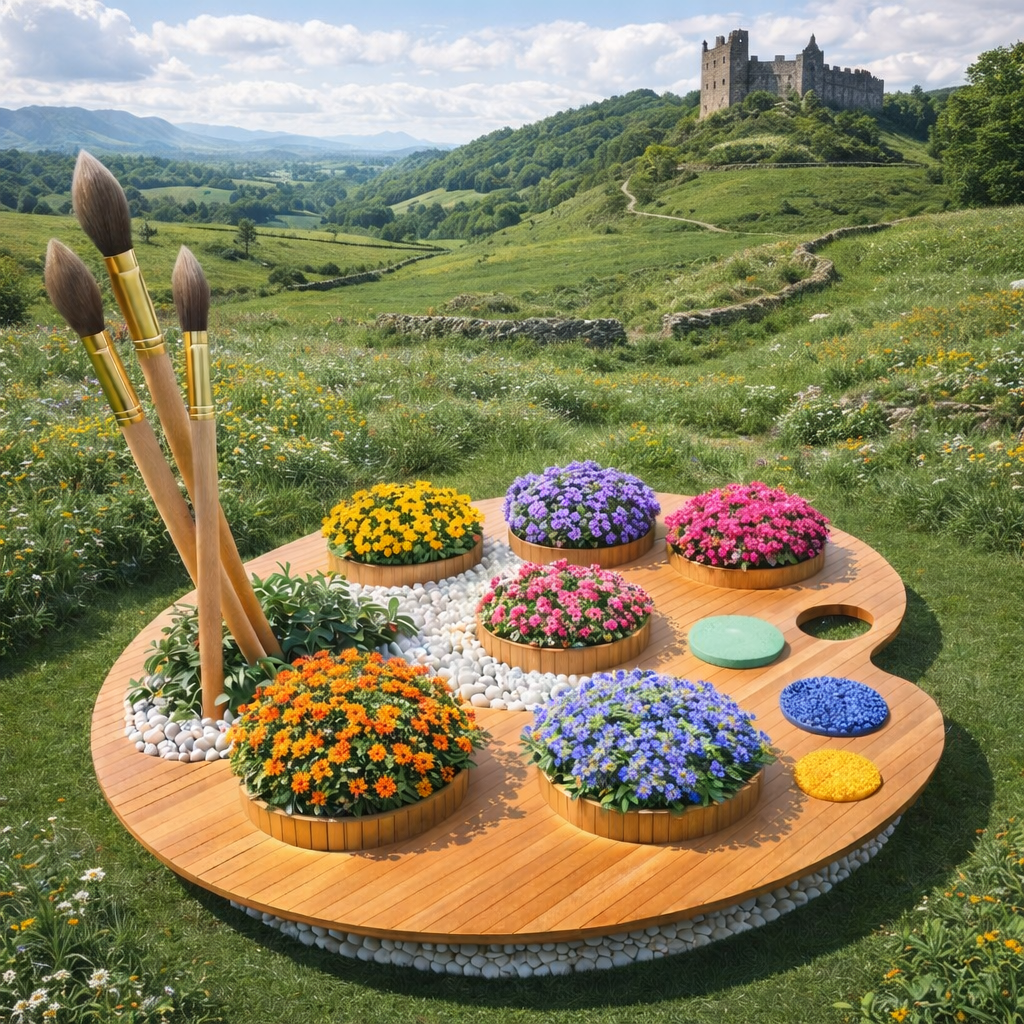 Living Art: Turning Your Backyard into a Masterpiece with a Paint Palette Garden