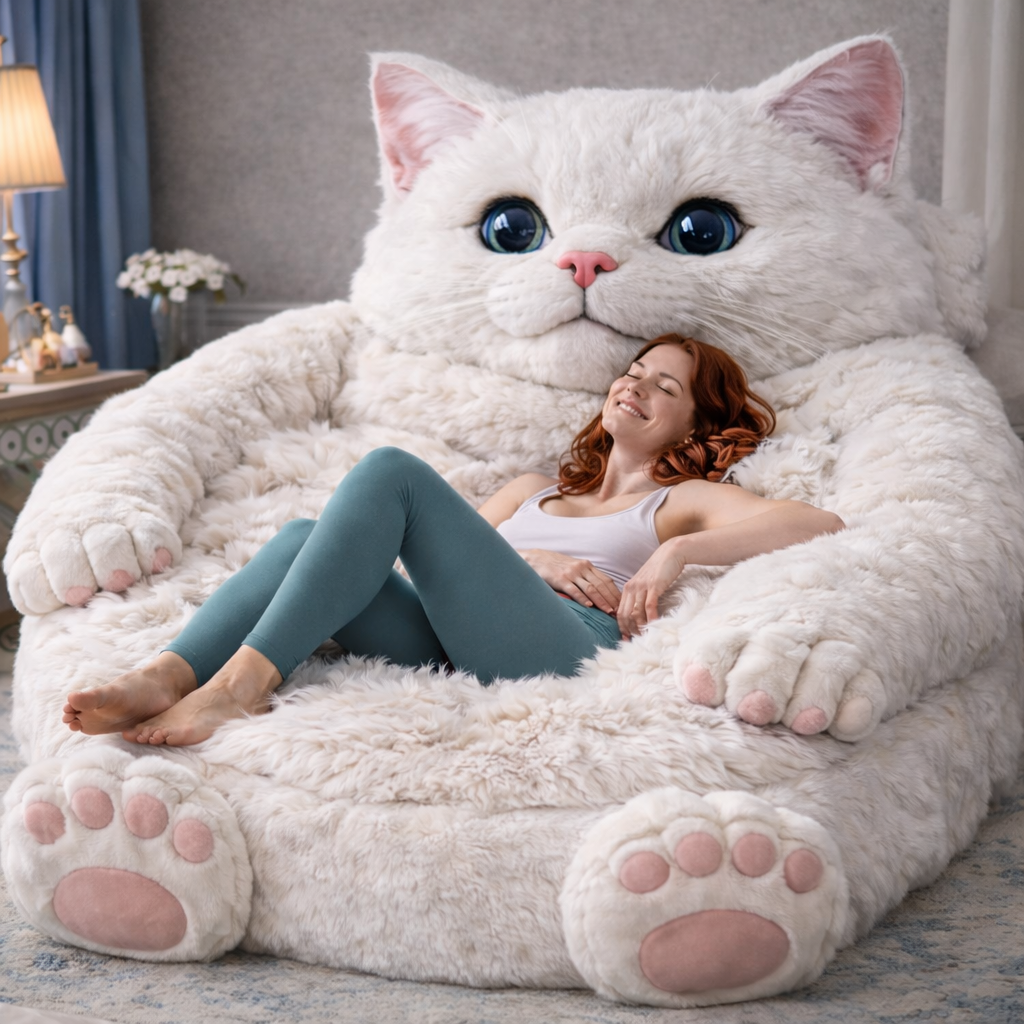 The Apex of Relaxation: Why a Giant Cat Lounger is the Only Furniture That Matters