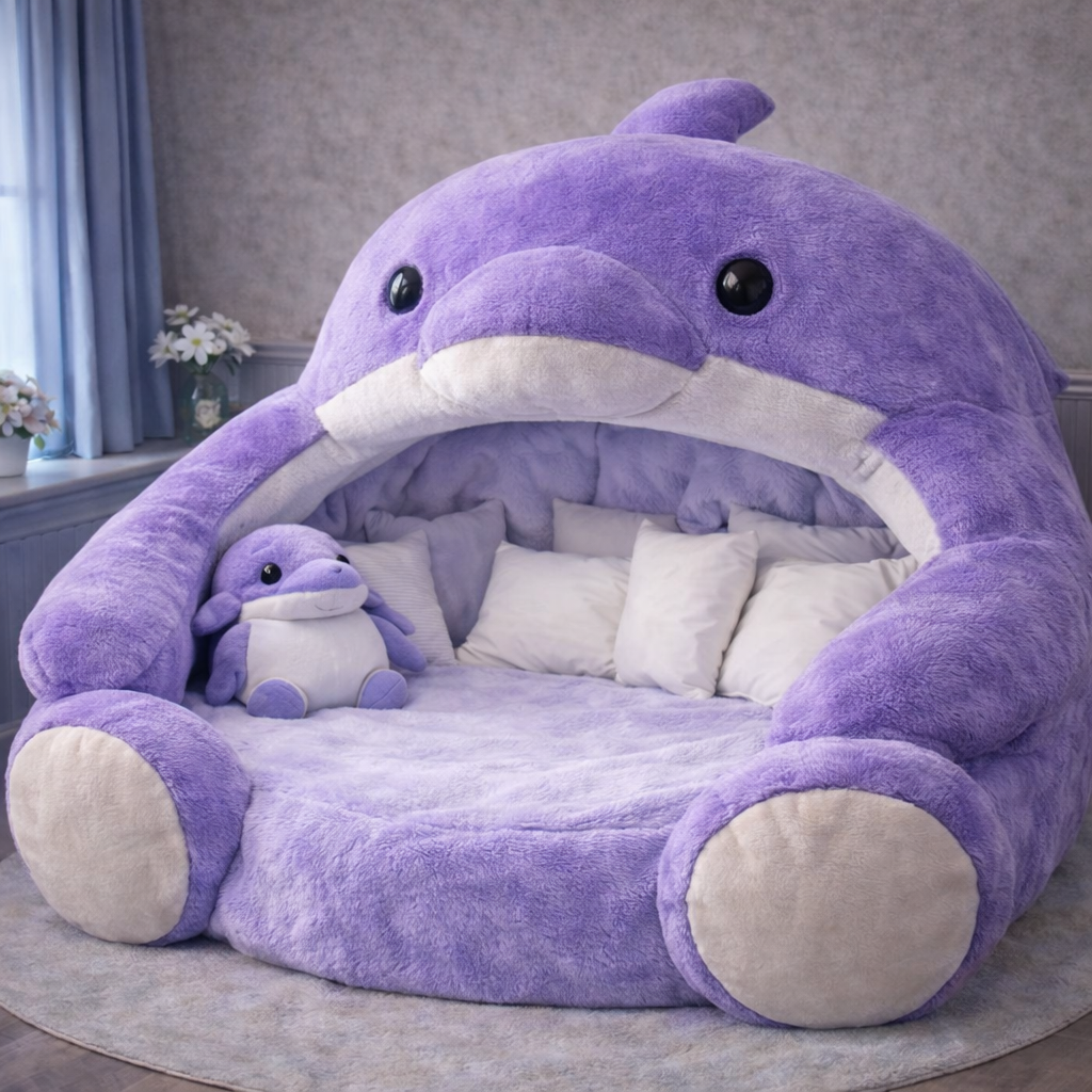 Riding the Wave of Comfort: The Irresistible Charm of Giant Dolphin Loungers